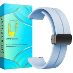 تصویر بند قاب گارد مدل سیلیکونی مگنتی Silicone Band Magneti مناسب برای ساعت هوشمند آمیزفیت Bip 5 