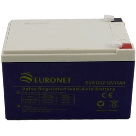 تصویر باتری خشک 12 ولت 12 آمپر یورونت (euronet) 