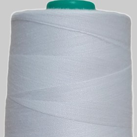 تصویر نخ پلی استر تک لا سفید POLYESTER THREAD