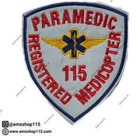 تصویر آرم بازوی PARAMEDIC اورژانس هوایی 