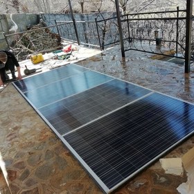 تصویر پنل خورشیدی AEGs410باکلاس کاریAو معتبر ترین برند و سل وارداتی 