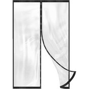 تصویر پرده نایلونی مغناطیسی مگنتی 100 در 230 سانت دیجی چادر درب طلقی آهنربایی محافظ برودتی سرمایی 100×230