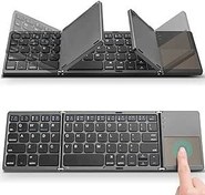 تصویر صفحه‌کلید بلوتوث تاشو ا Foldable Bluetooth Keyboard, Foldable Wireless Portable Foldable Bluetooth Keyboard, Foldable Wireless Portable