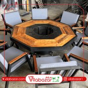 تصویر آتشدان گازی ویژه 8 ضلعی 