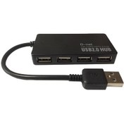 تصویر هاب USB 2.0 دی-نت 4 پورت مدل D-NET 019 