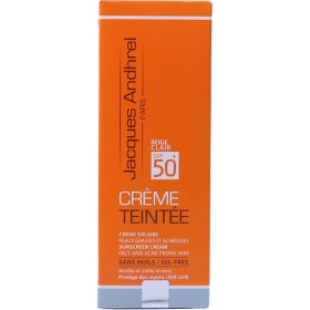 تصویر ضد آفتاب فاقد چربی SPF50 ژاک آندرل برای پوست چرب 50 میلی لیتر Jacques Andhrel SPF50 Sunscreen Cream For Oily Skin 50 ml