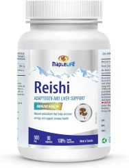 تصویر قارچ ریشی (گانودرما لوسیدوم) ۵۰۰ میلی‌گرم میپل لایفMapleLife Nutrition MapleLife Nutrition® - Reishi Mushroom 500mg 90 Capsules