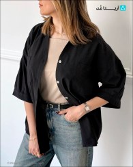 تصویر شومیز زنانه آستین سه ربع 