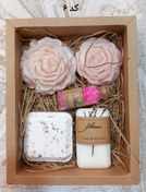 تصویر ست سرویس بهداشتی و حمام شمع و صابون - کد ۶ 