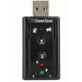 تصویر کارت صدا 7 کانال USB ولوم دار 7-Channel USB Volume 