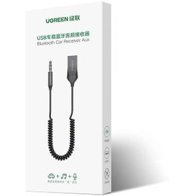 تصویر گیرنده صوتی بلوتوث یوگرین Ugreen Bluetooth Receiver CM309 70601 Ugreen Aux to Bluetooth 5.0 Adapter for Car & Speaker CM309-70601