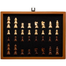 تصویر ست قمقمه جیبی شطرنج دار استیل مدل جاسیگاری 2 شات 