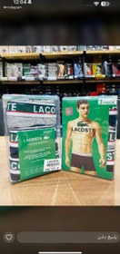 تصویر پک تلقی شورت مردانه برند LACOSTE Pack of men's underwear. boxer model. LACOSTE brand