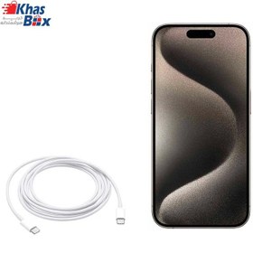 تصویر کابل شارژ دو سر تایپ سی آیفون iphone15/16 60W USB-C Charge Cable (1 m)