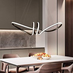 تصویر لوستر مدرن پروانه با ریموت کنترل و نصب سقفی 