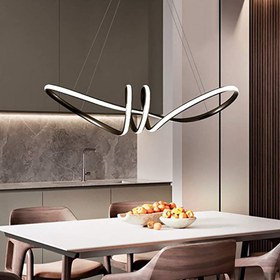 تصویر لوستر مدرن پروانه با ریموت کنترل و نصب سقفی 