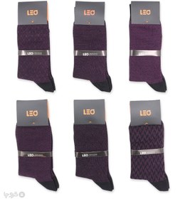 تصویر پک جوراب مردانه لئو Leo مشکی Leo socks