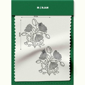 تصویر نگین حرارتی گل رز مشکی بسته 10 ورقی 