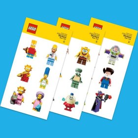 تصویر LEGO Sticker Sheet 499013 استیکر شخصیت‌های کارتونی 