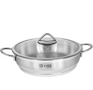 تصویر تابه ام جی اس سایز 28 تمام استیل دو دسته 