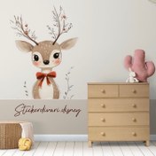 تصویر استیکردیواری اتاق کودک طرح آهو 