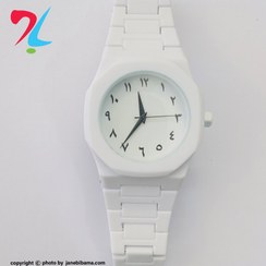 تصویر ساعت مردانه مینیمال اعداد فارسی 