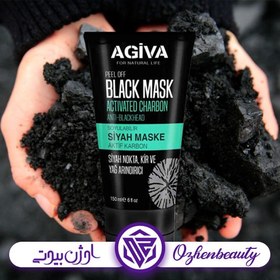 تصویر ماسک پاکسازی صورت آگیوا مدل بلک ماسک Peel Off Black Mask