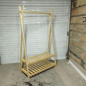 تصویر رگال چوبی دوطبقه سرخپوستی / ارسال رایگان 