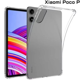 تصویر قاب ژله ای مدل قلم دار مناسب برای تبلت پوکو پد شیائومی Xiaomi Poco Pad - بی رنگ 