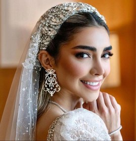 تصویر تور عروس عربی مدل تلی 