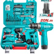 تصویر دریل شارژی توتال مدل THKTHP10892 با ۸۹ پارچه 