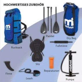 تصویر پدل برد "6'10 برند mistral 