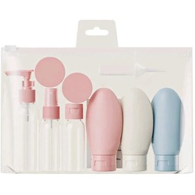 تصویر پک مسافرتی 9 تکه (۶ رنگ جذاب) 9 in 1 travel bottle set WESUNCO