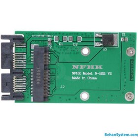 تصویر مبدل هارد Mini PCI-E mSATA SSD to 1.8″ Micro SATA ( 7+9 ) 16 pin 
