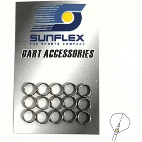 تصویر رینگ و فنر نگهدارنده پر دارت سانفلکس Sunflex بسته 12 عددی اصل 