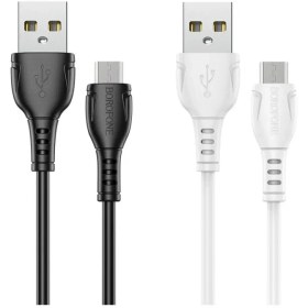 تصویر کابل تبدیل USB به MicroUSB بروفون مدل BX51 طول 1 متر Borofone BX51 MicroUSB Cable 1m