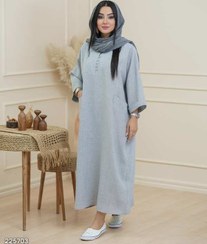 تصویر کفتان زنانه السانا مدل ۲۲۵۷ رنگ طوسی 