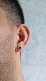 تصویر گوشواره پیچی طرح دار 