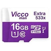 تصویر کارت حافظه microSDHC ویکو من مدل Extre 533X کلاس 10 استاندارد UHS-I U1 سرعت 80MBps ظرفیت 16 گیگابایت Vicco Man Extra 533X UHS-I Class 10 80MBps microSDHC Card 16GB