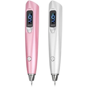 تصویر دستگاه پلاسما پن (بیوتی پن) 9 قدرته 2 چراغه ساخت آلمان Laser Freckle 9 Level Tattoo Plasma Pen Biyotipan