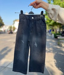 تصویر شلوار نیم بگ ذغالی اسپرت 