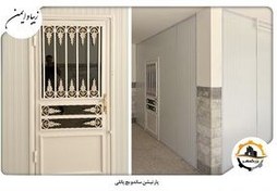 تصویر ساخت ساندویچ پانل برای سوله و سالن ورزشی با قیمت درب کارخانه 