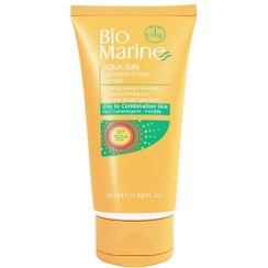 تصویر کرم ضد آفتاب spf 50 بایومارین Bio Marine فاقد چربی مناسب پوست چرب و جوشدار حجم 50 میل 