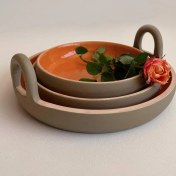 تصویر ست سه تیکه ظروف پذیرایی 