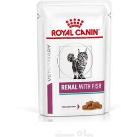 تصویر پوچ گربه رویال کنین مدل رنال طعم ماهی 85 گرم Royal Canin Renal Cat Pouch With Fish 