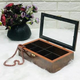 تصویر تی بگ چوبی 6 خانه نیک 