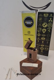 تصویر جعبه سیگار چوبی طرح الدزمبیل 