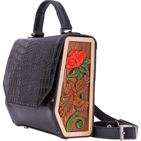 تصویر کیف مجلسی مرغ آمین مشکی 