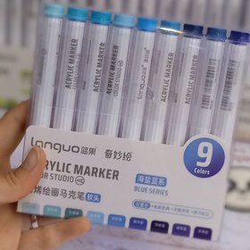 تصویر ماژیک 9 رنگ اکلریک - مخلوط 