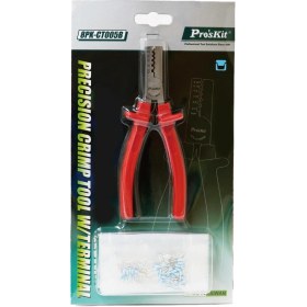 تصویر آچار پرس سرسیم وایرشو پروسکیت مدل Proskit 8PK-CT005B Proskit 8PK-CT005B Precision Crimp Tool W/Terminal